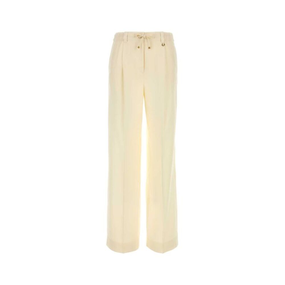 Moncler Women Pastel Yellow Wool Pant